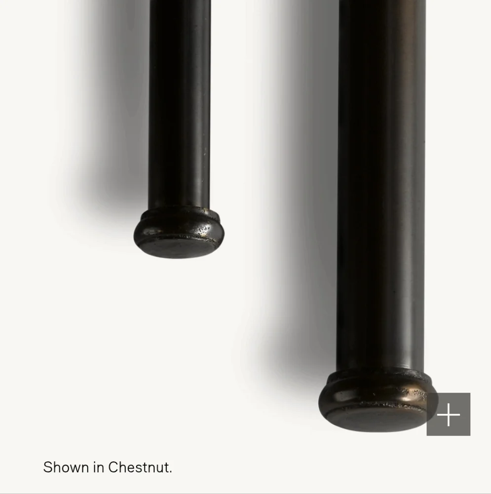 RH Dakota End Caps (Set of 2) Soft Iron